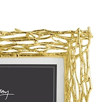 Gold-Tone Twig Frame, 7" x 5"
