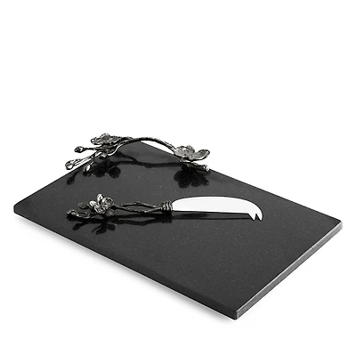 Michael Aram Black Orchid Small Cheeseboard & Knife