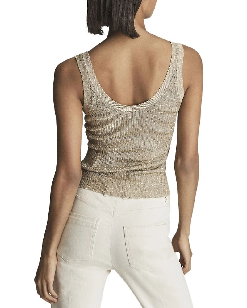 Imogen Metallic Sleeveless Top