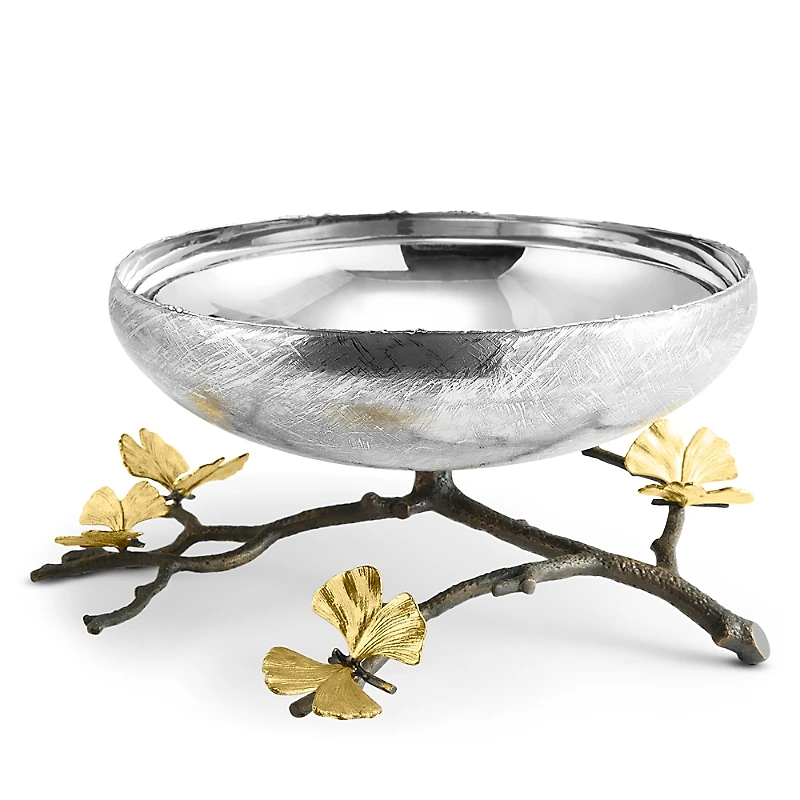 Michael Aram Butterfly Ginkgo Footed Centerpiece Bowl