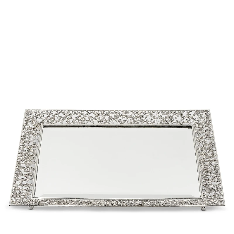 Olivia Riegel Silver Isadora Beveled Mirror Tray