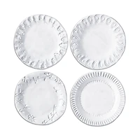 Vietri Incanto Stone Assorted Canape Plates, Set of 4