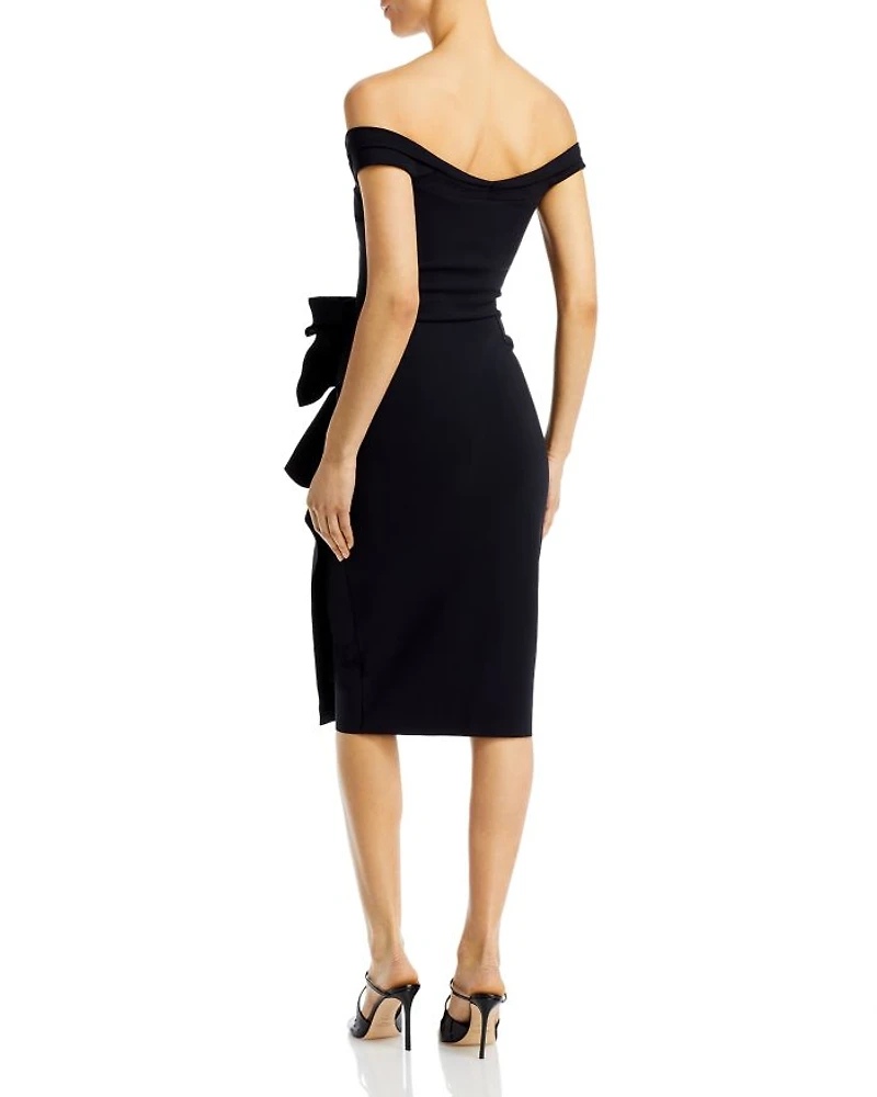 Off-The-Shoulder Cocktail Dress - Exclusive