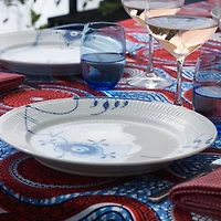 "Blue Fluted Mega" Dinner Plate #6