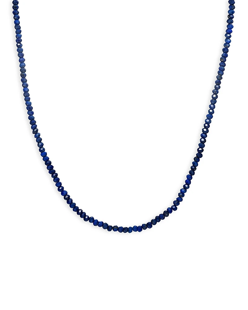 Zoe Lev 14K Yellow Gold Lapis Lazuli Bead Collar Necklace, 14-16