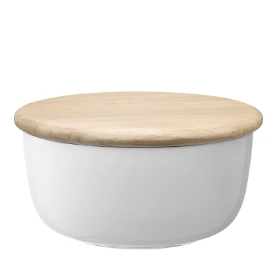 Lsa Dine Large Bowl with Oak Lid