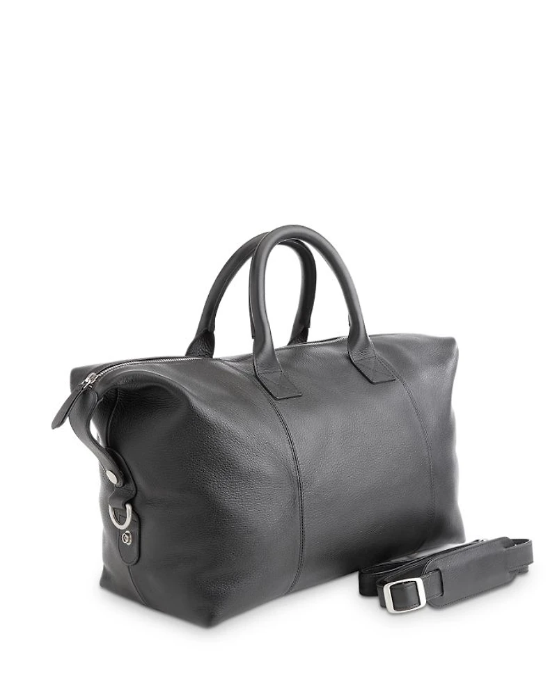 Leather Overnighter Duffel Bag