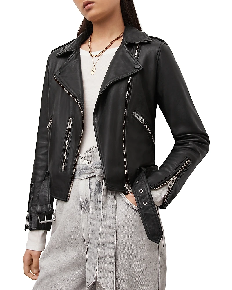 Allsaints Balfern Leather Biker Jacket