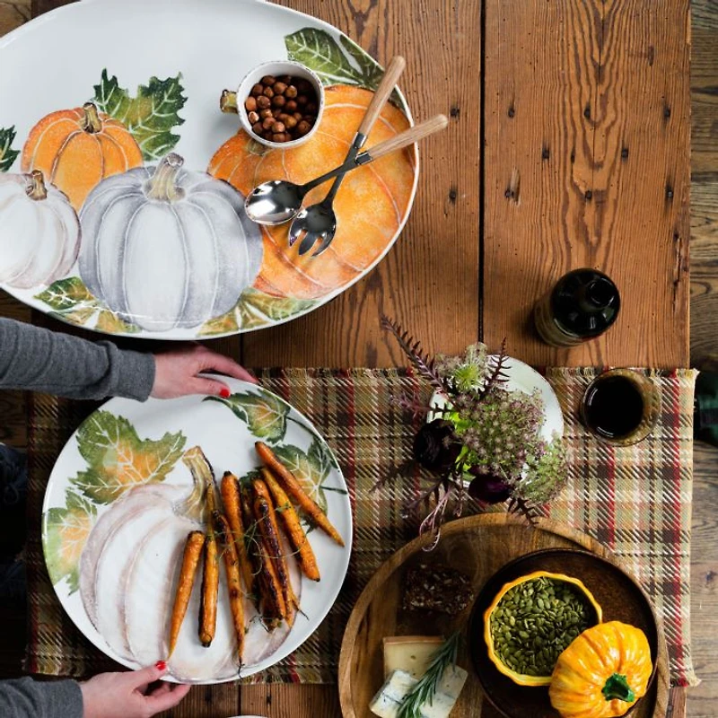 Pumpkins Oval Platter