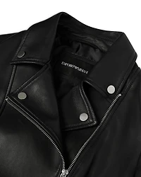 Caban Leather Moto Jacket
