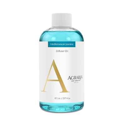Agraria Mediterranean Jasmine Diffuser Oil Refill, 8 oz.