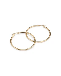 18K Yellow Gold Hoop Earrings