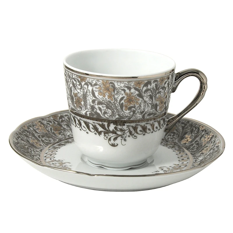Bernardaud Eden Platinum Coffee Cup