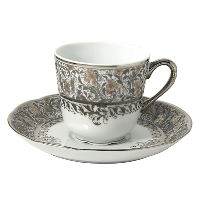 Bernardaud Eden Platinum Coffee Cup