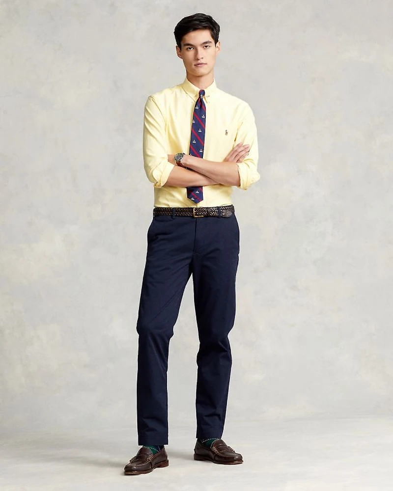 Classic Fit Long Sleeve Cotton Oxford Button Down Shirt