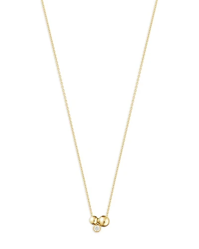18K Yellow Gold Moonlight Grapes Diamond Grape Cluster Pendant Necklace, 17.72"