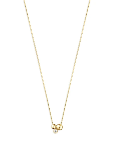 Georg Jensen 18K Yellow Gold Moonlight Grapes Diamond Grape Cluster Pendant Necklace, 17.72