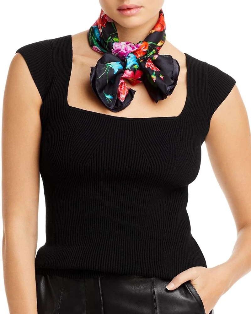 Bengal Blooms Silk Scarf
