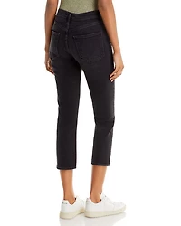 Riley High Rise Cropped Straight Jeans Panoramic