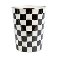 Courtly Check Enamel Waste Bin