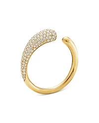 Georg Jensen 18K Yellow Mercy Diamond Ring