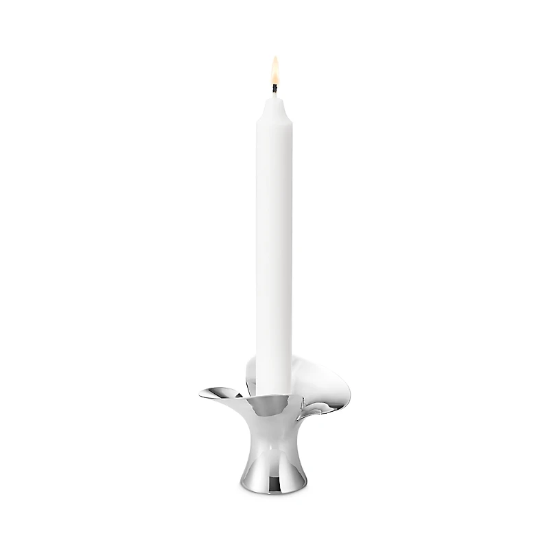 Georg Jensen Bloom Taper Candleholder, Set of 2