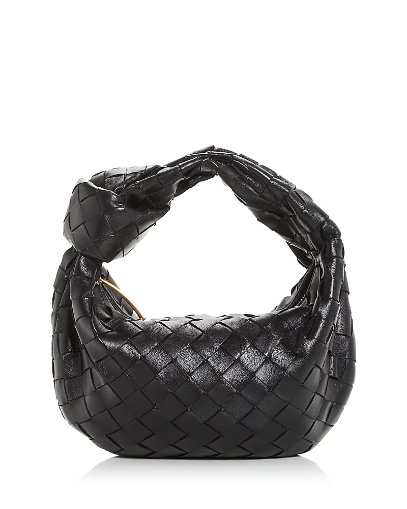 Bottega Veneta Mini Jodie Intrecciato Leather Top Handle Bag