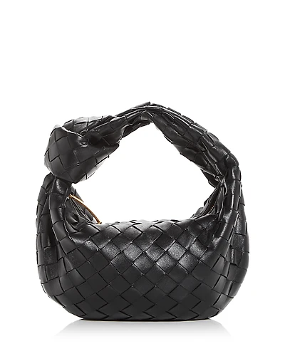 Bottega Veneta Mini Jodie Intrecciato Leather Top Handle Bag