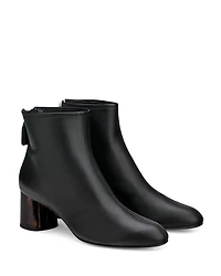 Women's Veta Back Zip Block Heel Booties
