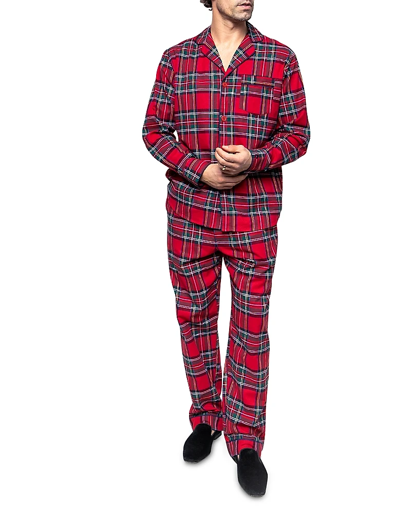 Petite Plume 2-Pc. Imperial Tartan Flannel Pajama Set