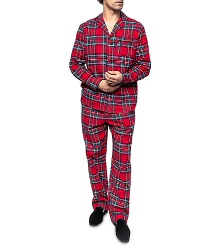 Petite Plume 2-Pc. Imperial Tartan Flannel Pajama Set