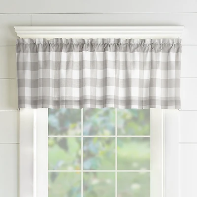 Elrene Home Fashions Farmhouse Living Buffalo Check Window Valance, 15 x 60