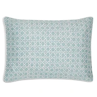 Gingerlily Silk Rattan Piped Boudoir Sham