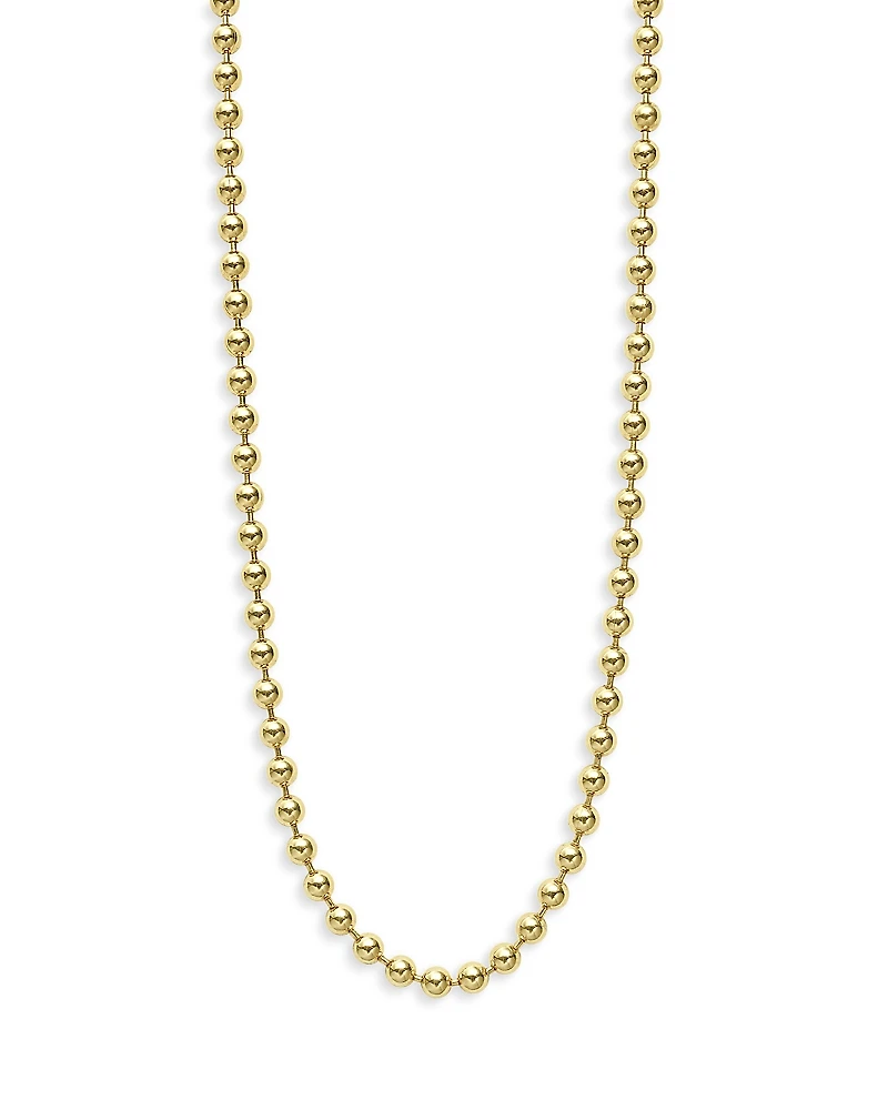 Lagos 18K Yellow Gold Signature Caviar Beaded Toggle Necklace, 18-20