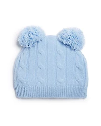 Unisex Cable Knit Cashmere Pom Hat - Baby