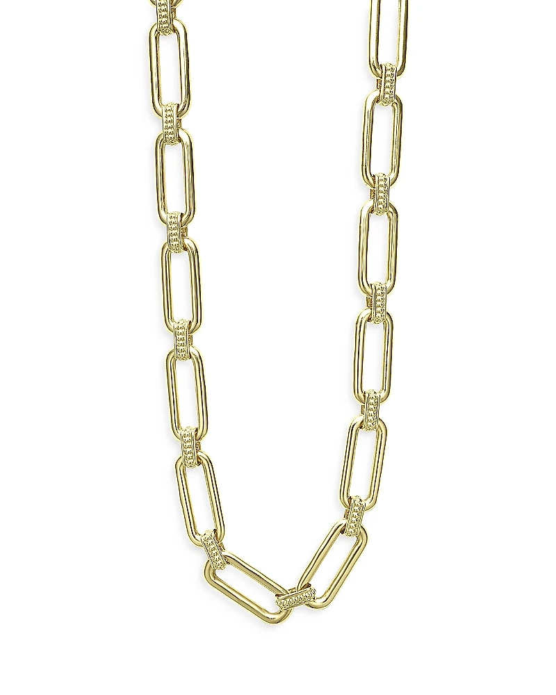 Lagos 18K Yellow Gold Link Necklace, 18