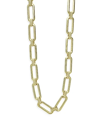 Lagos 18K Yellow Gold Link Necklace, 18