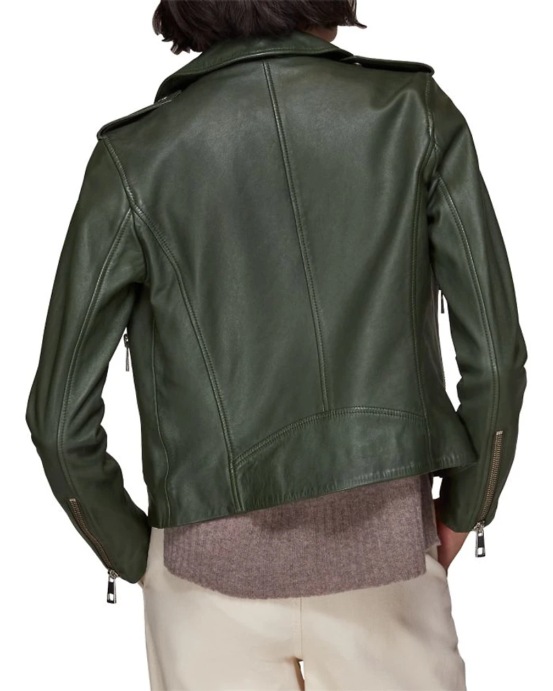 Agnes Leather Moto Jacket