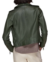 Agnes Leather Moto Jacket
