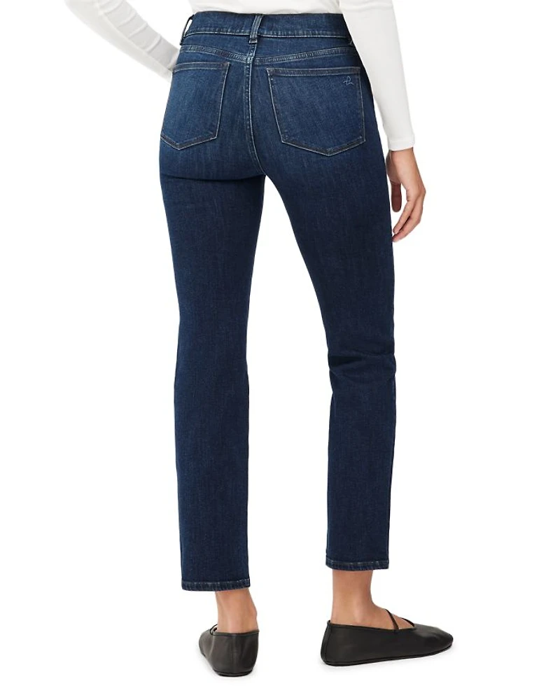 Mara Straight Mid Rise Instasculpt™ Ankle Jeans India Ink