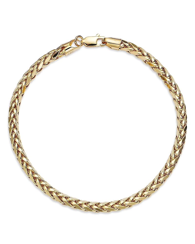 Bloomingdale's Fine Collection Men's Wheat Link Chain Bracelet
