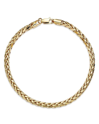 Bloomingdale's Fine Collection Men's Wheat Link Chain Bracelet