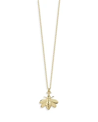 Bee Necklace in 14K Yellow Gold, 17"