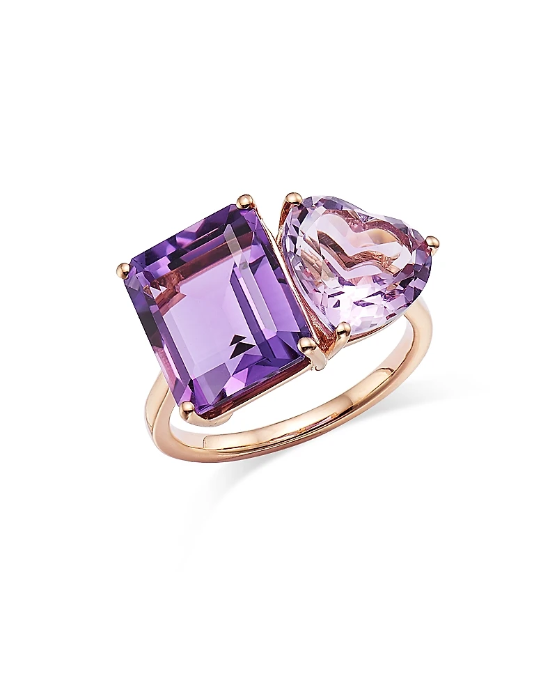 Bloomingdale's Fine Collection Amethyst & Pink Amethyst Ring