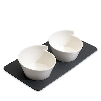 Villeroy & Boch New Wave 3 Pc Condiment Set
