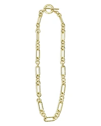 Lagos 18K Yellow Gold Signature Caviar Toggle Chain Necklace, 18