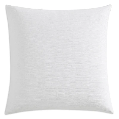 Vera Wang Solid Textured Pleats White Sham