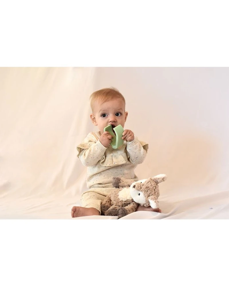 Girls' Ruffle Trim Confetti Sweater Set - Baby