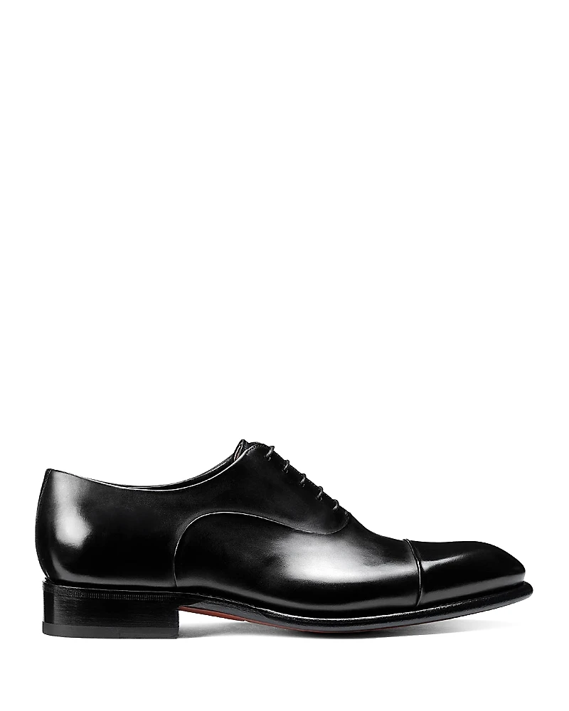 Santoni Men's Carter Lace Up Cap Toe Oxford Dress Shoes