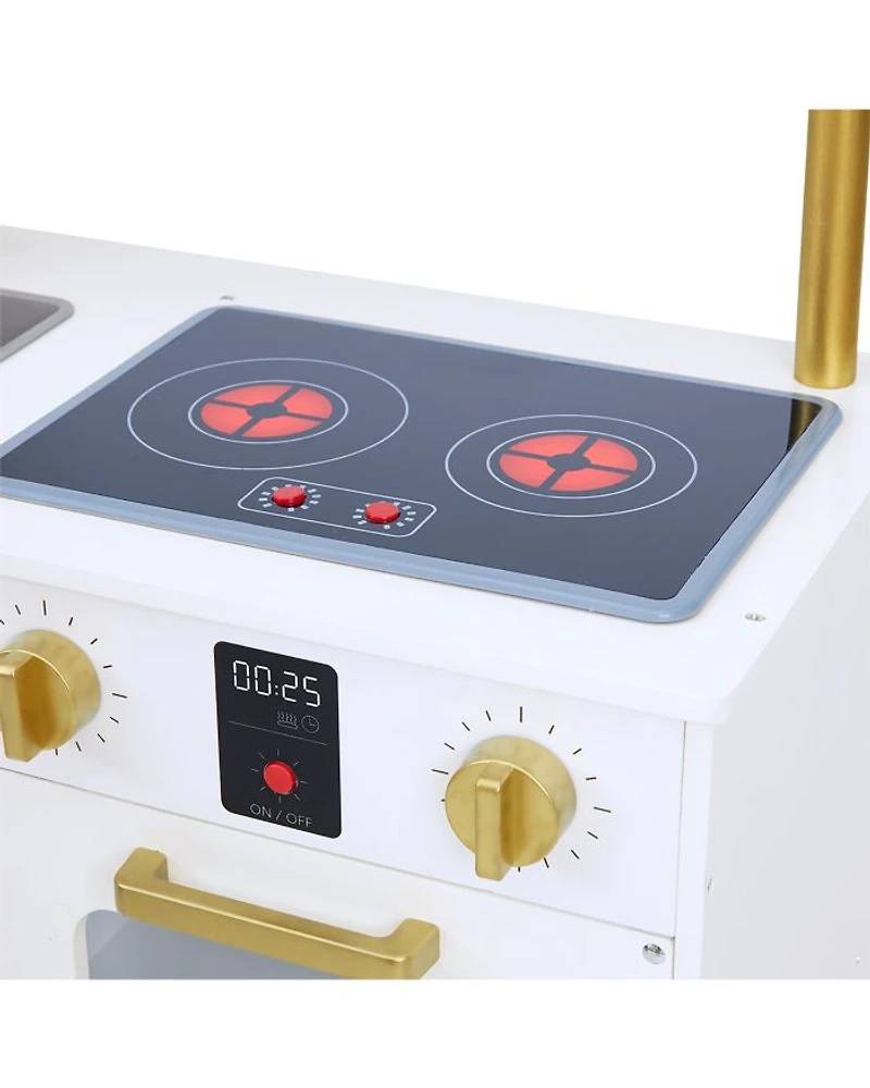 Kids Little Chef Munich Retro Play Kitchen White - Ages 3-7
